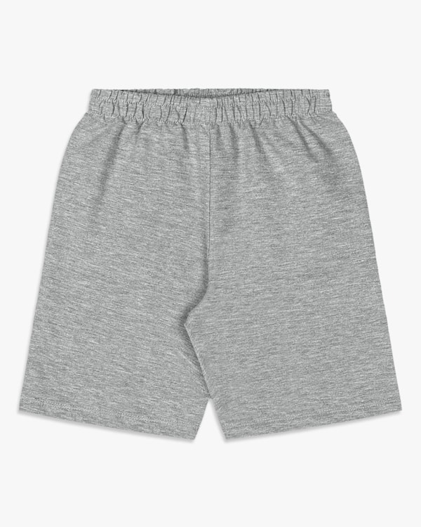 Bermuda Básica Infantil Menino em Moletinho - ReiRex - Mescla