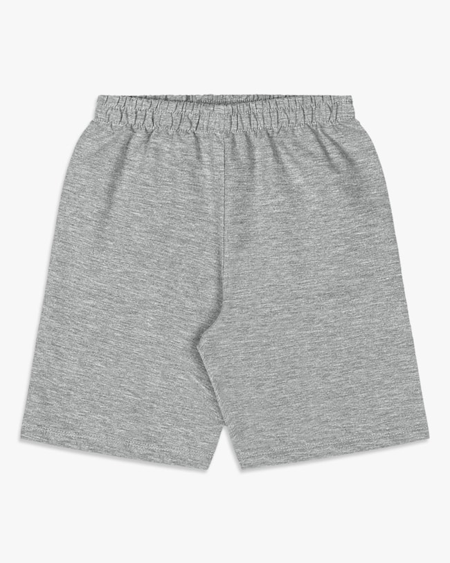 Bermuda Básica Infantil Menino em Moletinho - ReiRex - Mescla-91a287c0-4a15-404c-9301-12ca4b17a9ce