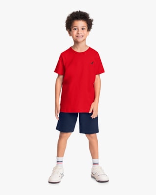 Bermuda Básica Infantil Menino em Moletinho - ReiRex - Oxford