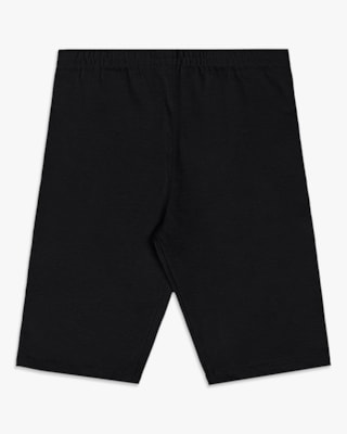 Bermuda Ciclista Básica Infantil Menina em Cotton - Kely Kety - Preto