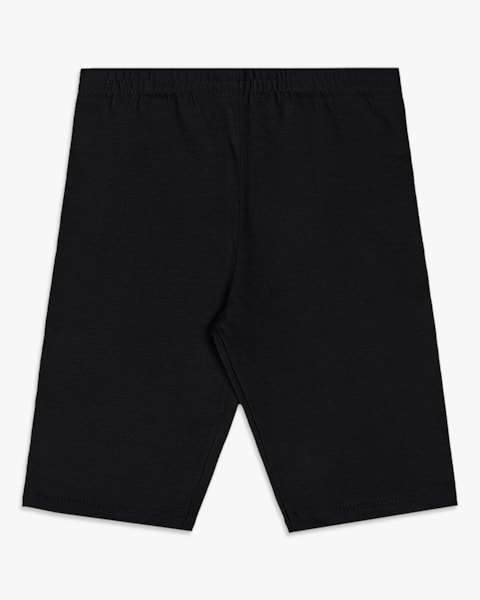 Bermuda Ciclista Básica Infantil Menina em Cotton - Kely Kety - Preto