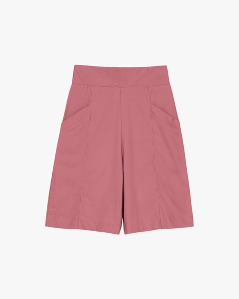 Bermuda Feminina em Alfaiataria com Bolso - Cereja Rosa - Vegas