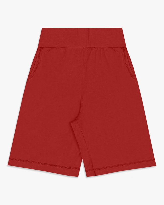 Bermuda Feminina em Malha Crepe com Bolso - Cereja Rosa - Sienna-7a6dac99-51a3-4ec1-8b41-90cee019dcb5