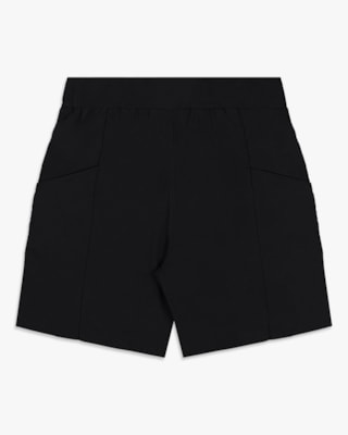 Bermuda Feminina Plus Size em Alfaiataria - Cereja Rosa - Preto