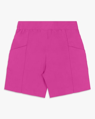 Bermuda Feminina Plus Size em Alfaiataria - Cereja Rosa - Violet