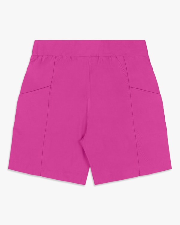 Bermuda Feminina Plus Size em Alfaiataria - Cereja Rosa - Violet