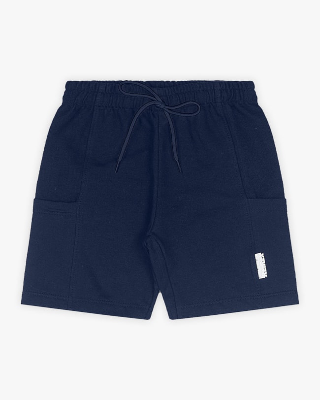 Bermuda Infantil Masculina com Bolso Sobreposto - Oxford-77a6e201-c74f-412c-bd03-5ef79f9f2a11