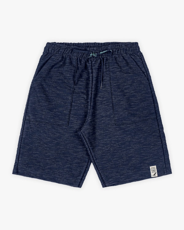 Bermuda Infantil Masculina em Moletinho com Bolso - Rei Rex - Oxford