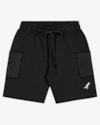 Bermuda Infantil Menino em Moletinho com Bolso - ReiRex - Preto-a058a8c9-ae38-4383-aa53-9816d5b4e1e9