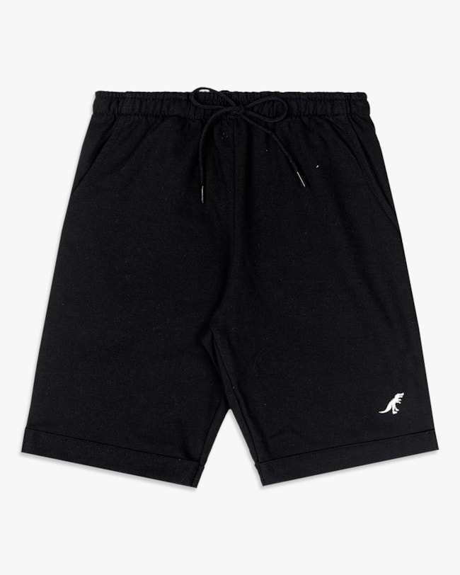 Bermuda Infantil Menino em Moletinho com Bolso - ReiRex - Preto-e4d7ae85-f3ba-45cd-ab59-4f01051342ff