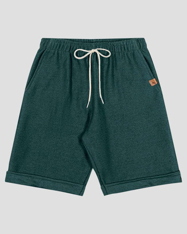 Bermuda Infantil Menino em Moletinho com Bolso ReiRex Verde-a6b89177-637a-4431-b232-f36d79c02fb8