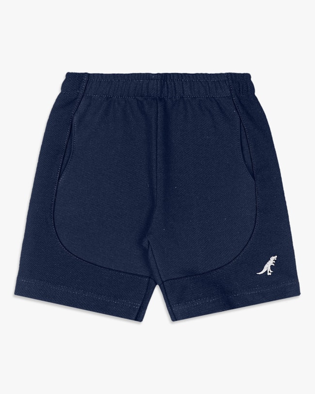 Bermuda Infantil Menino em Moletinho com Recortes - ReiRex - Oxford-5cdcd077-6dac-4d8f-b0b8-63ca948c022e