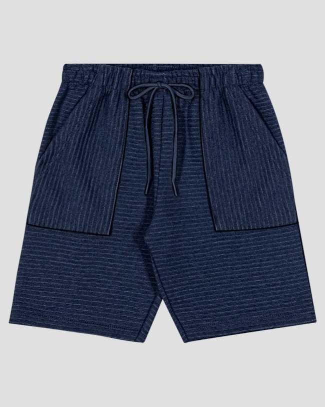 Bermuda Infantil Menino em Moletinho com Relevo ReiRex Azul-a39f1a57-fb6c-4137-a534-6ecb1d608c66