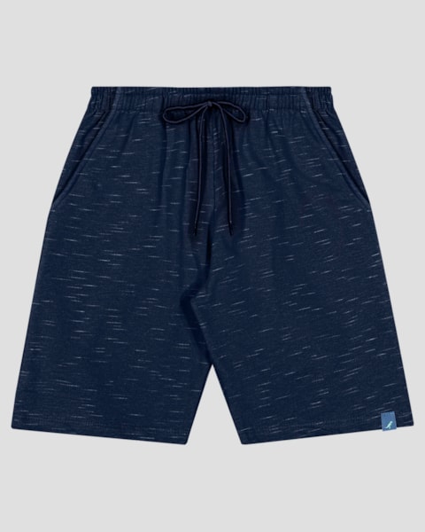 Bermuda Infantil Menino em Moletinho Jet com Bolso ReiRex Azul