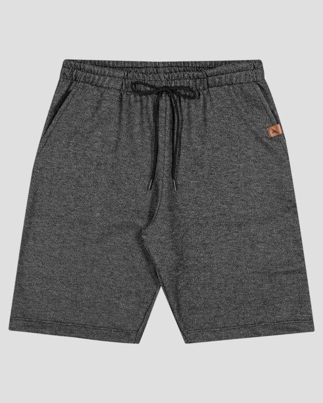 Bermuda Infantil Menino em Moletom Jeans com Bolso ReiRex Preto-35db2540-bca5-45ef-81ae-c48a7010efde