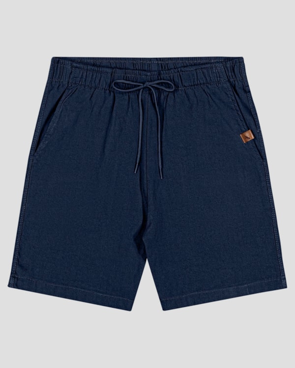 Bermuda Infantil Menino em Tecido com Elastano ReiRex Azul