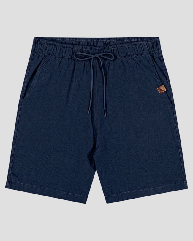 Bermuda Infantil Menino em Tecido com Elastano ReiRex Azul-10fbd965-0e78-42c4-b295-fd1ab4331b6e