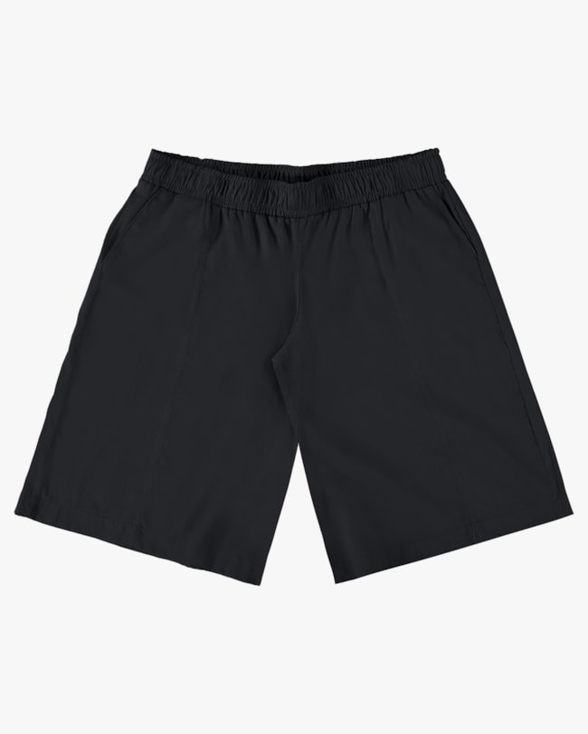 Bermuda Jorts Plus Size Feminino - Cereja Rosa - Preto-bdd4ecad-6df5-403f-b04f-31c2d8cf5c15