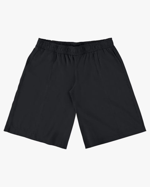 Bermuda Jorts Plus Size Feminino - Cereja Rosa - Preto