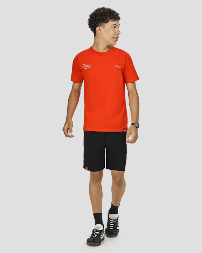 Bermuda Juvenil Masculina com Bolso em Tecido - BaseD - Preto-87180694-796b-4000-95c4-5a518a62b440
