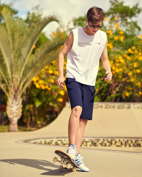 Bermuda Juvenil Masculina em Moletinho BaseD