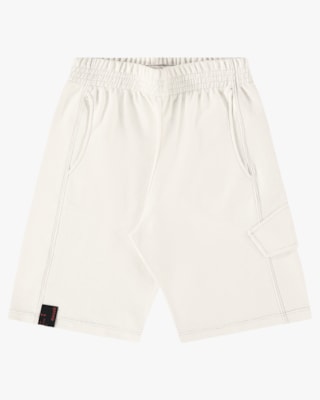 Bermuda Juvenil Masculina em Moletinho Sarjado - BaseD - Off White