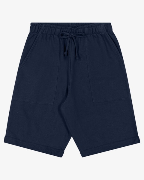 Bermuda Juvenil Masculina em Moletinho Sarjado bom Bolso - BaseD - Oxford