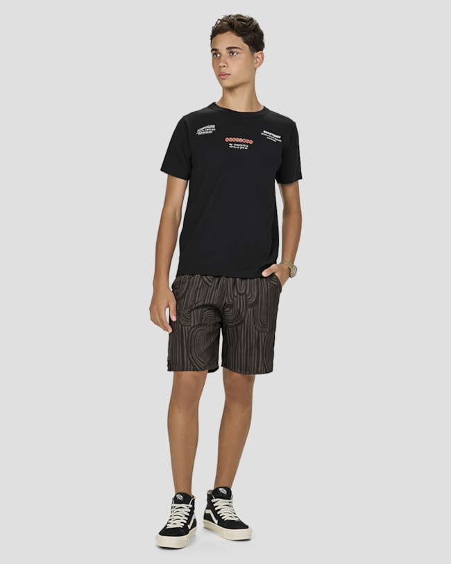 Bermuda Juvenil Masculina em Tecido Plano Estampado - BaseD - Militar-61c2b543-cd4f-478a-949d-5877dbc8951f