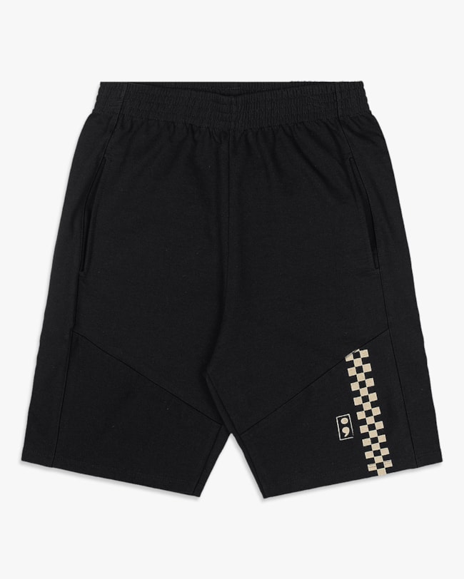 Bermuda Masculina Juvenil com Recorte e Estampa - BaseD - Mescla-6c73078d-91ee-4956-9958-b96f4596ead7