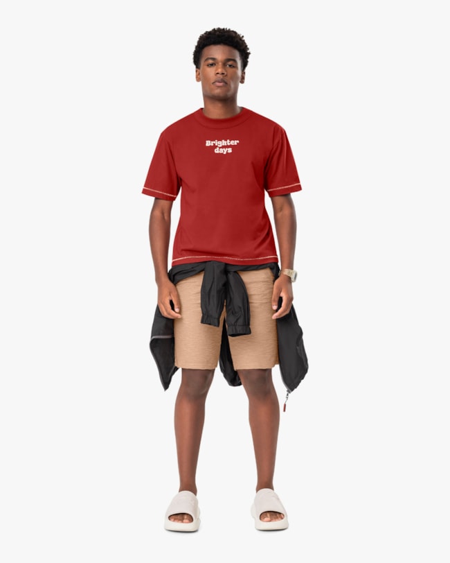 Bermuda Masculina Juvenil em Moletinho - BaseD - Toffee-c8841651-a48a-4631-81cb-ad30a5e792e1