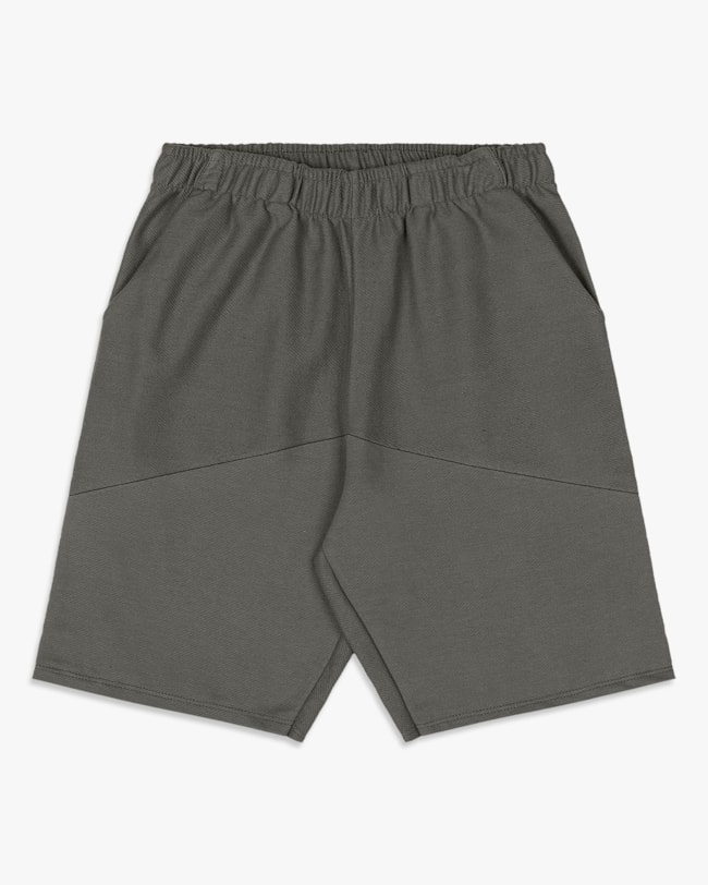 Bermuda Masculina Juvenil em Moletinho Sarjado - BaseD - Dark Mescla-7bce5bb5-687f-47fe-bfdf-d62a1b4963b2