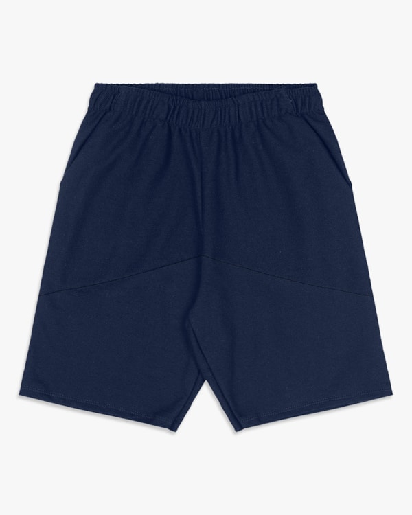 Bermuda Masculina Juvenil em Moletinho Sarjado- BaseD - Oxford Mescla