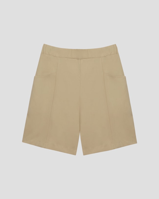 Bermuda Plus Size em Alfaiataria com Bolsos Cereja Rosa Bege-e07483c0-8f43-43f7-b740-b835fa5e77ca