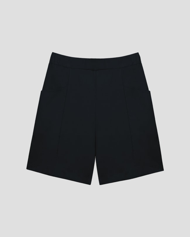 Bermuda Plus Size em Alfaiataria com Bolsos Cereja Rosa Preto-2278b0a1-7f47-4a79-bd87-59b7e0be3113