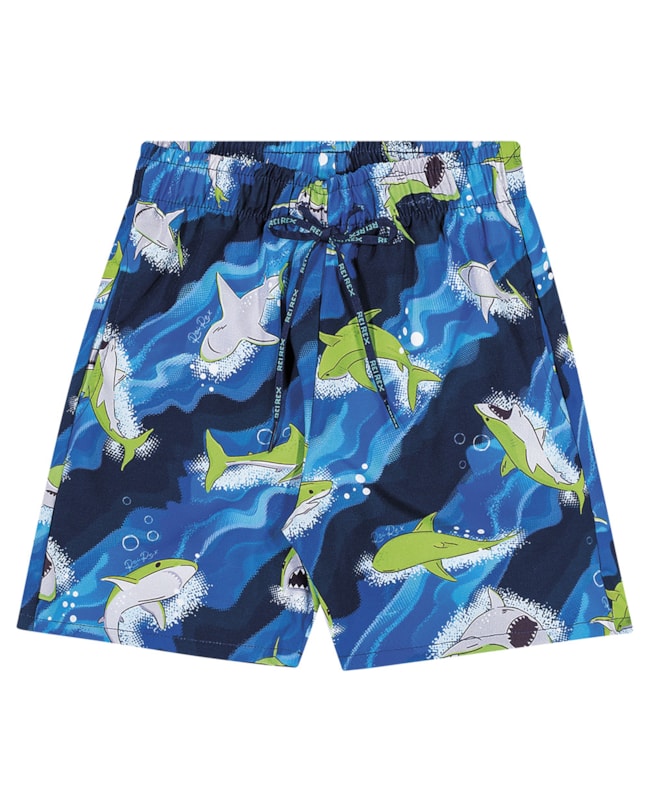 Bermuda Praia Infantil Estampada ReiRex Oxford-2fea7807-2fa1-4de0-aa03-eae906c722f9