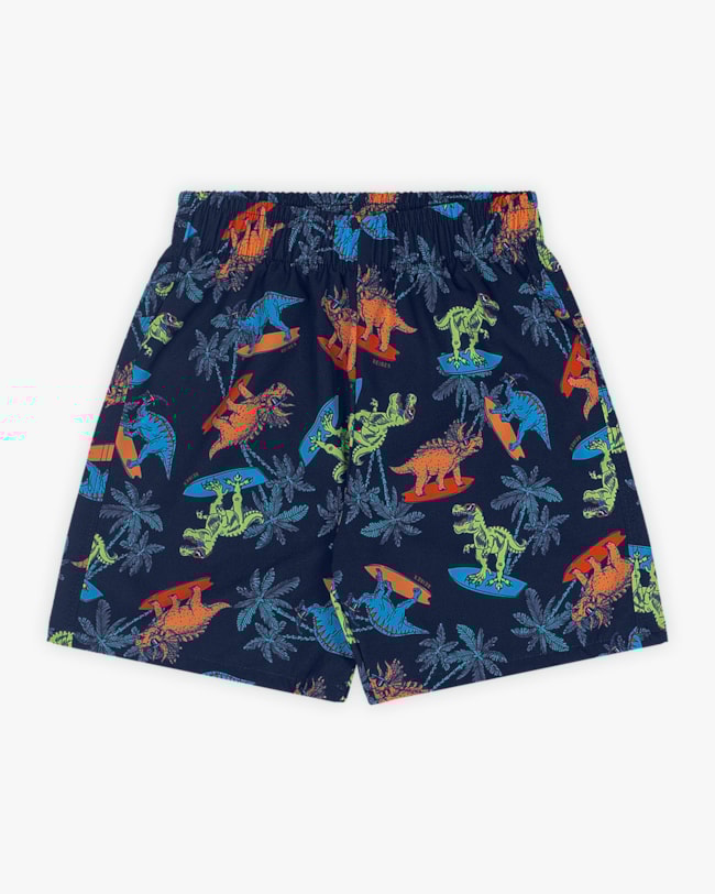 Bermuda Praia Infantil Menino Estampa Dinossauro - ReiRex - Oxford-d3f23e19-e681-4ae6-b863-64e7b4072dcf