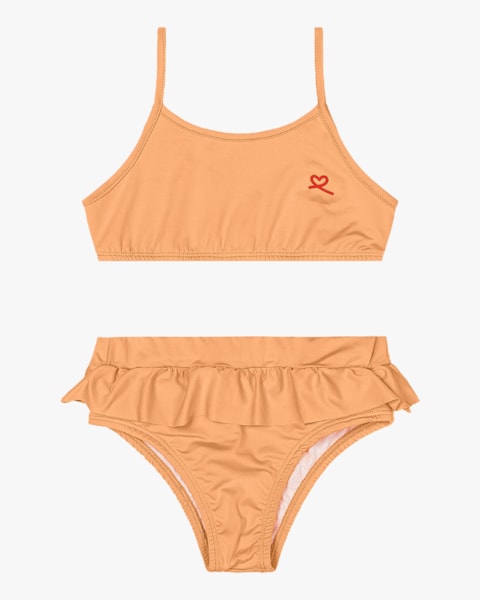 Biquini Infantil com Babado Kely Kety Bergamota
