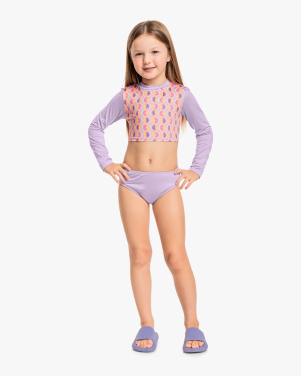 Bíquini Infantil com Manga Longa Kely Kety