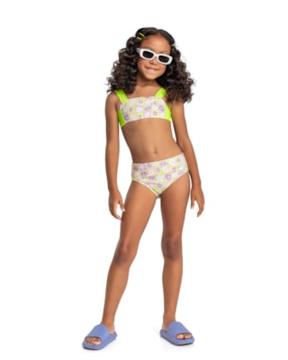 Biquíni Infantil com Proteção UV Menina Kely Kety