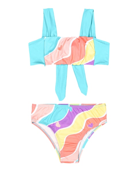 Biquíni Infantil com Proteção UV Menina Kely Kety