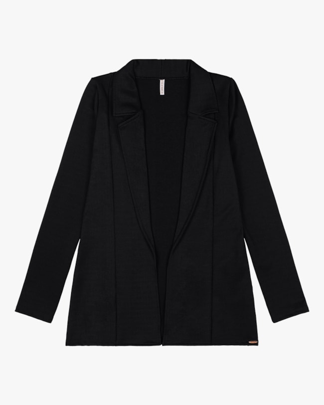 Blazer em Cirrê Peluciado Cereja Rosa Preto-f514fe7b-34b9-46ee-ba41-7789e4b68eff