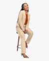 Blazer Feminino em Moletinho com Botão - Cereja Rosa - Deserto-fb1edef9-12f3-47d5-871b-ffc77846ebc6