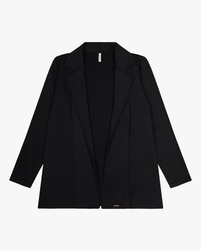 Blazer Plus Size em Malha Montaria Cereja Rosa Preto-a9a22b00-7fef-4486-83a5-bcb742566882