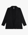 Blazer Plus Size em Malha Montaria Cereja Rosa Preto-3bb8462f-dd04-44c9-8c3f-bfd5b379f8e2