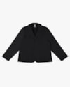 Blazer Plus Size em Viscose e Linho - Cereja Rosa - Preto-9e002dd4-6b8f-4a55-b09c-49873bfe5882