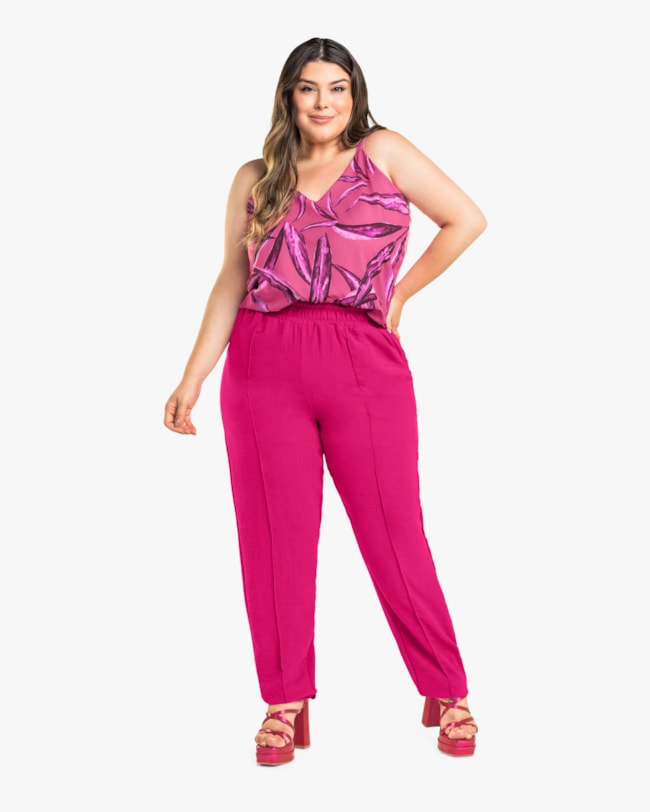 Blusa Alça Fina Estampada Plus Size Cereja Rosa-e6f882ab-14ba-4377-95bd-8592beffca03