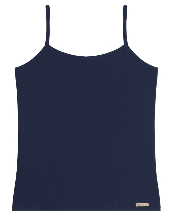 Blusa Básica Alças Finas em Cotton - Cereja Rosa -Oxford