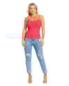 Blusa Básica Alças Finas em Cotton - Cereja Rosa - Rosa-fbd26958-6665-4aa7-94ec-71f3369f0dc4