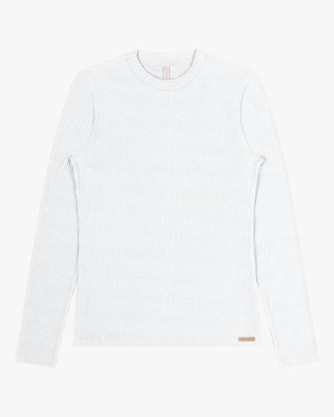 Blusa Básica Canelada com Manga Longa Cereja Rosa Branco-e08ac884-f351-412e-8ff1-a05be63d2c6c