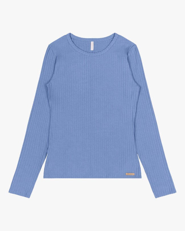 Blusa Básica Canelada com Manga Longa Cereja Rosa Nuvem-d8aef5f3-072e-49f1-91c7-30ac5f6fa769